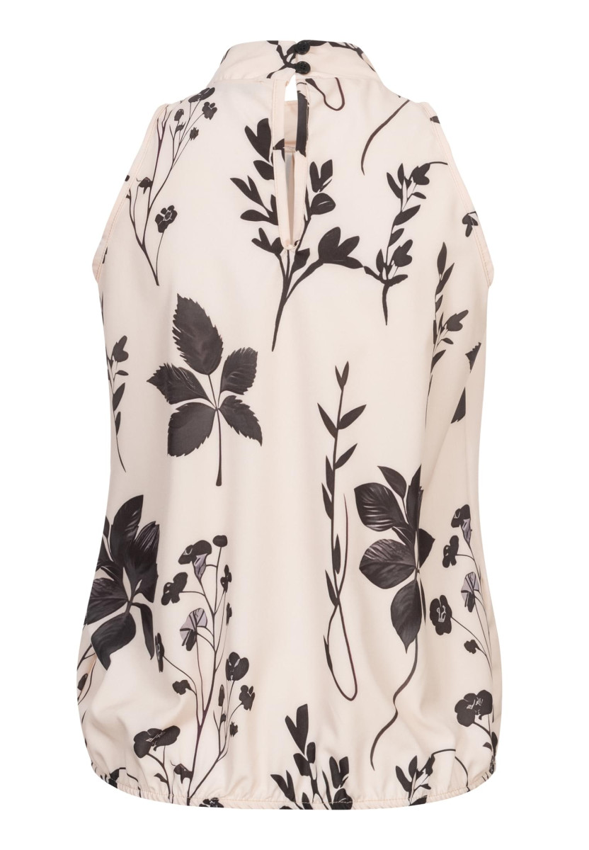 Blouse with all over floral print