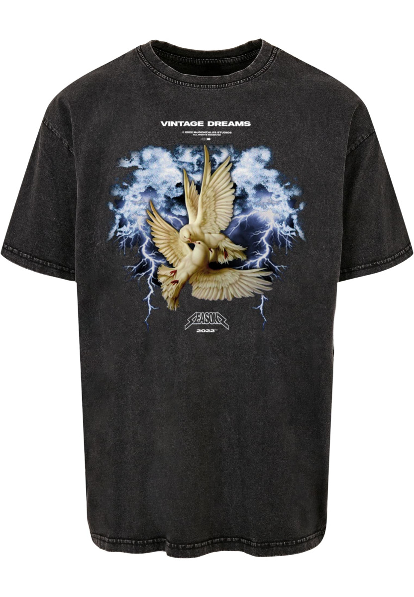 VINTAGE DREAMS Acid Washed Heavy Oversize Tee
