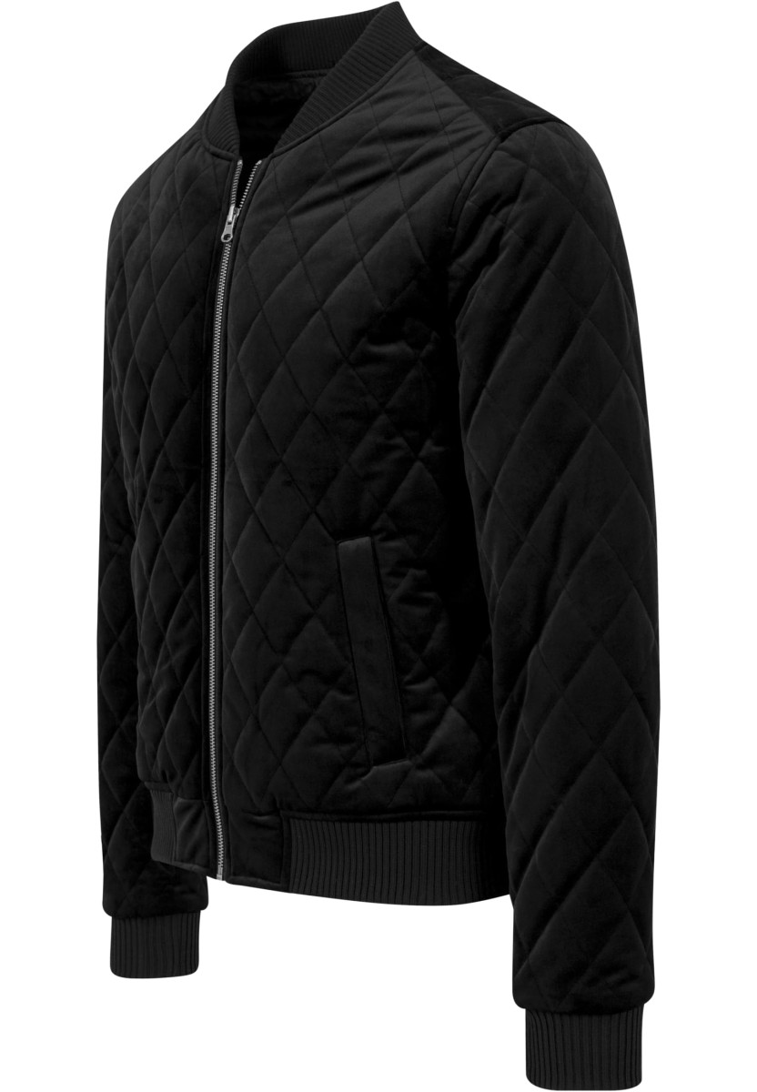 Diamond Quilt Velvet Jacket