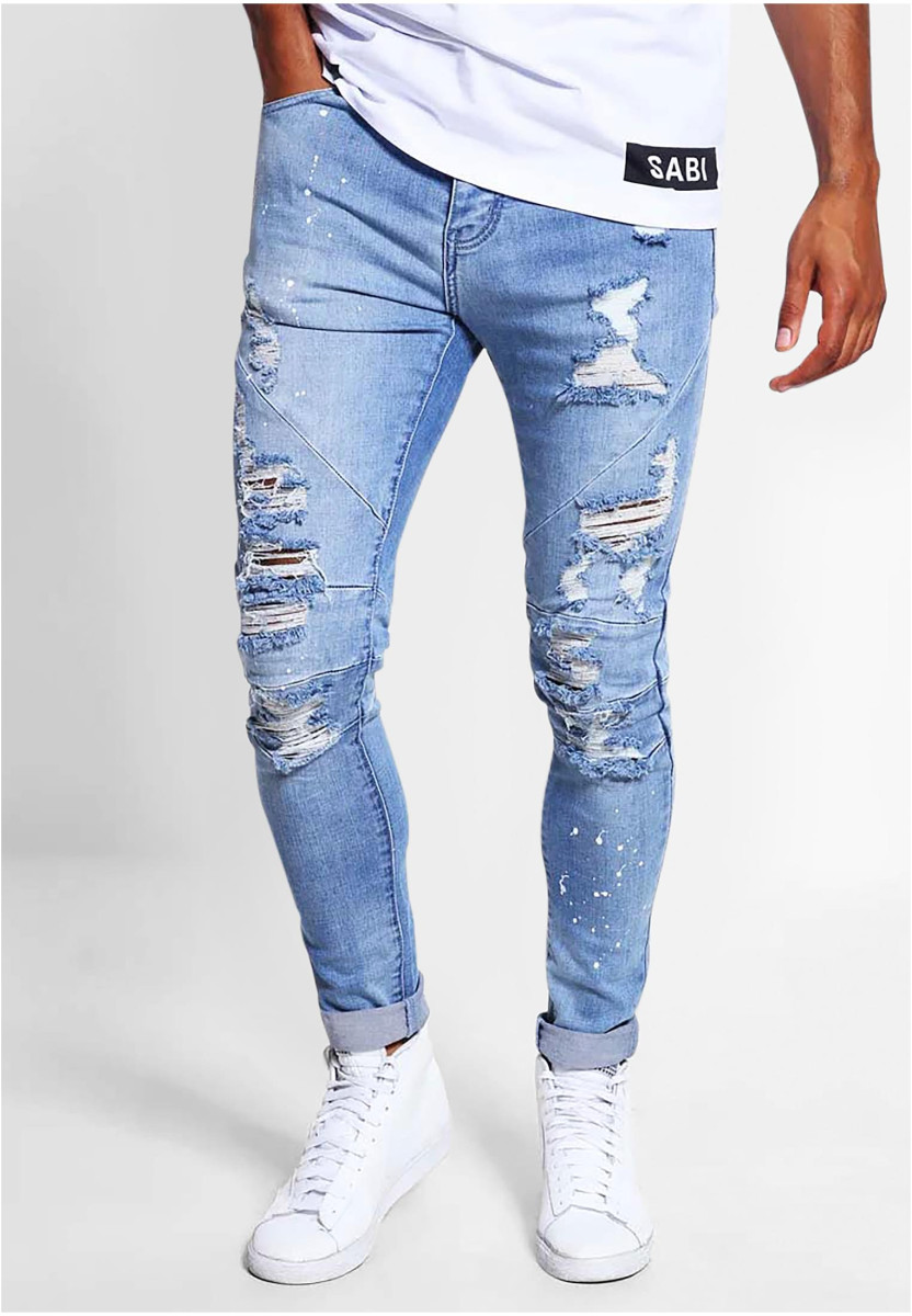 C&S Paneled Denim Pants