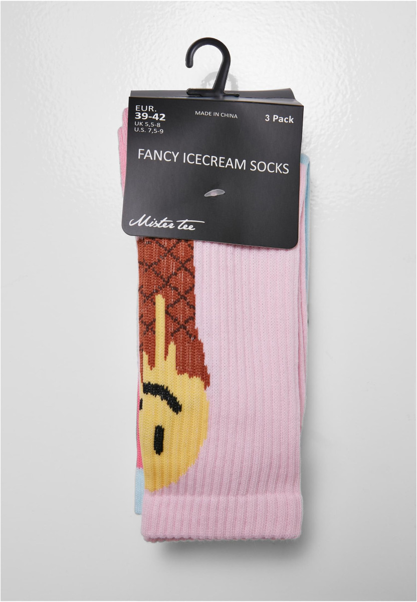 Fancy Icecream Socks 3-Pack