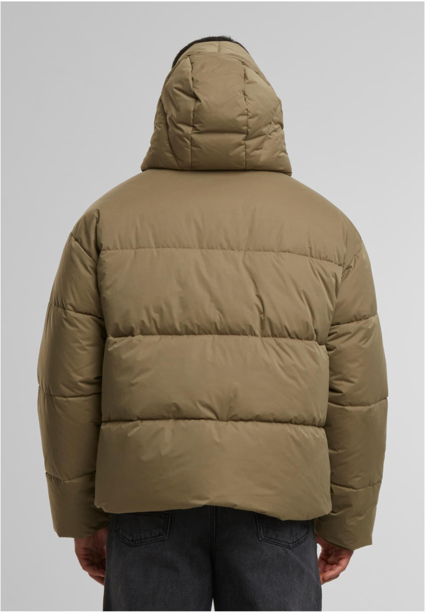 Puffer Jacket With Flap Hood