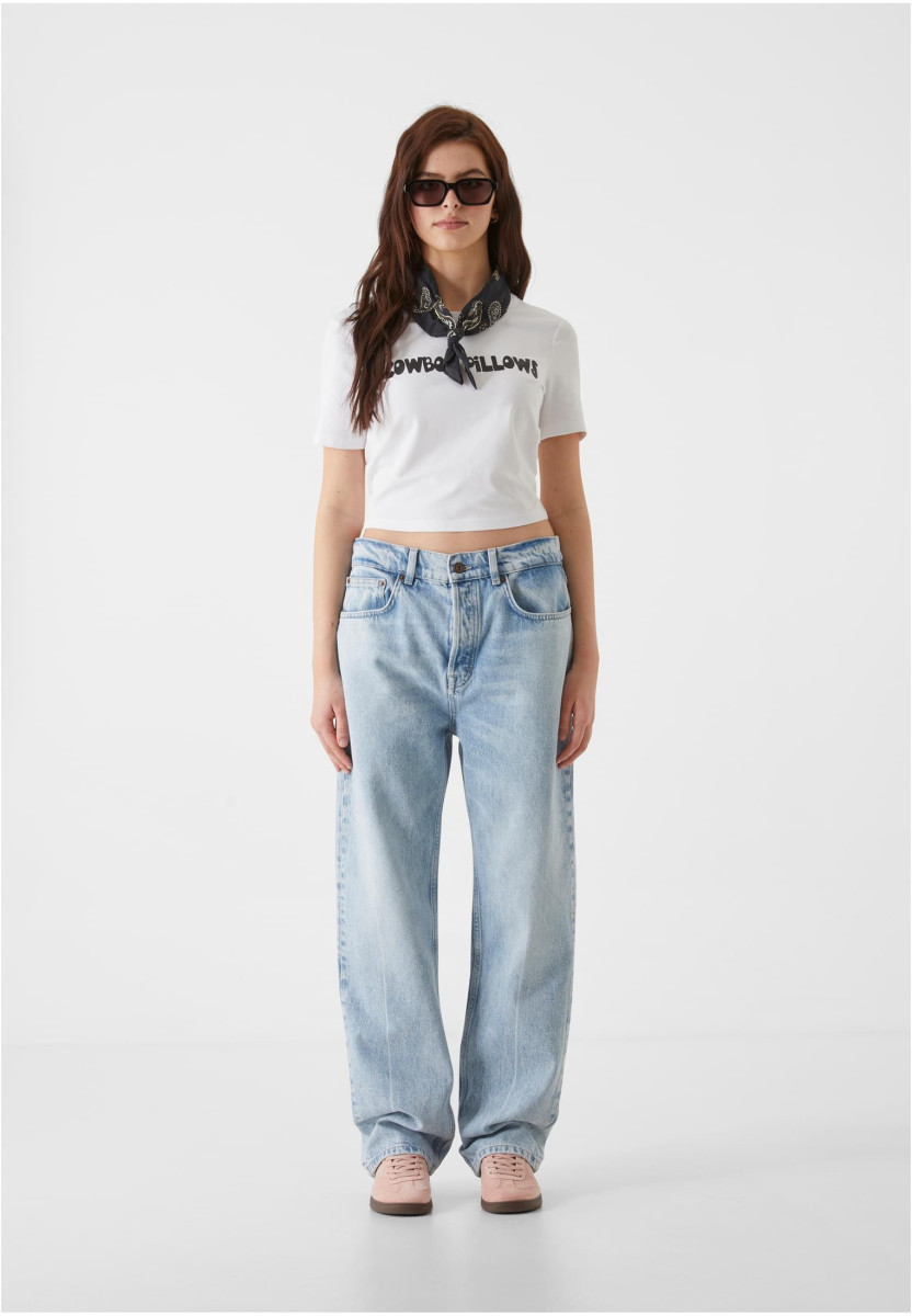 Lost Youth Ladies Cropped Tee - Cowboy Pillows