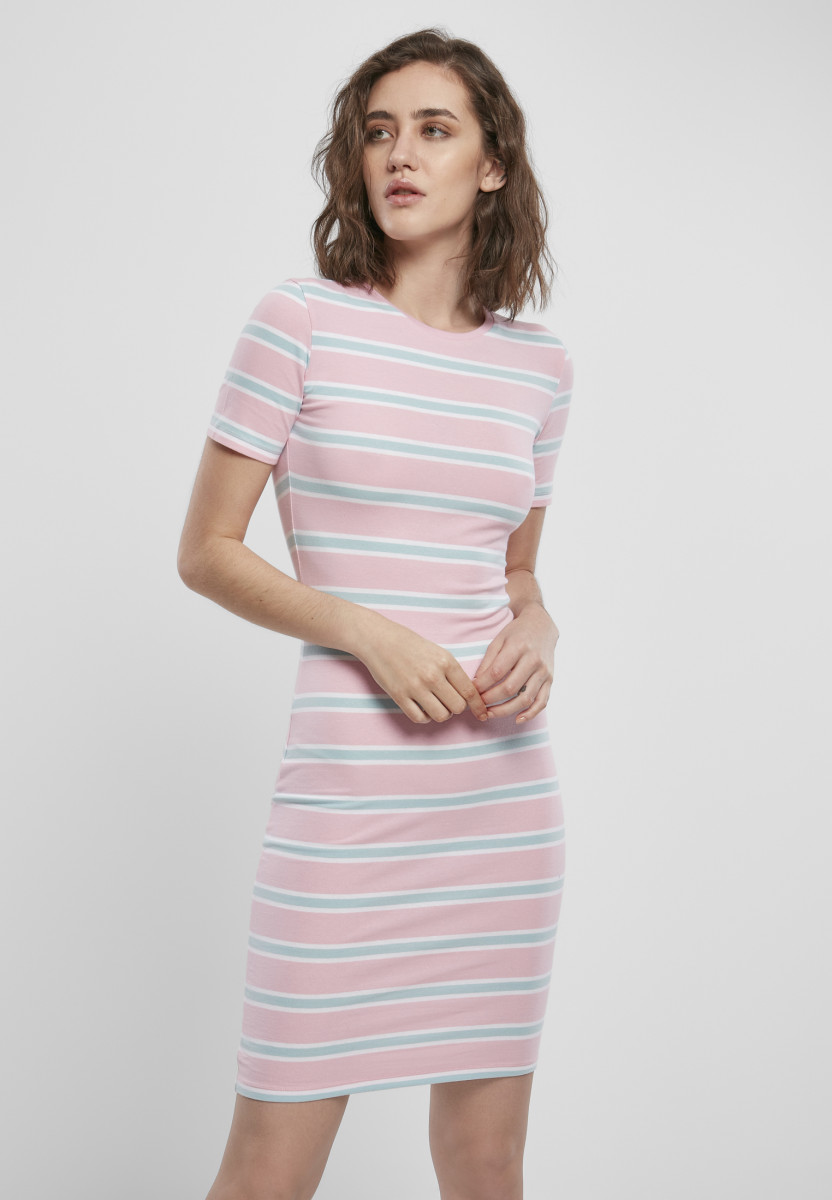 Ladies Stretch Stripe Dress
