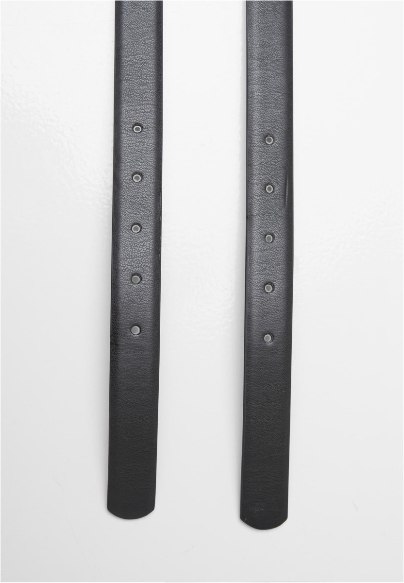 Chunky Multiple Loop Synthetic Leather Belt 2-Pack