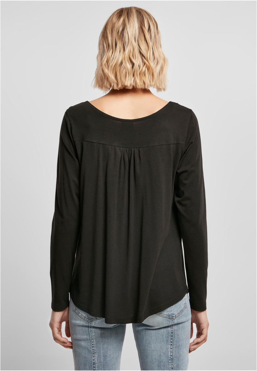 Ladies Viscose Button Up Longsleeve