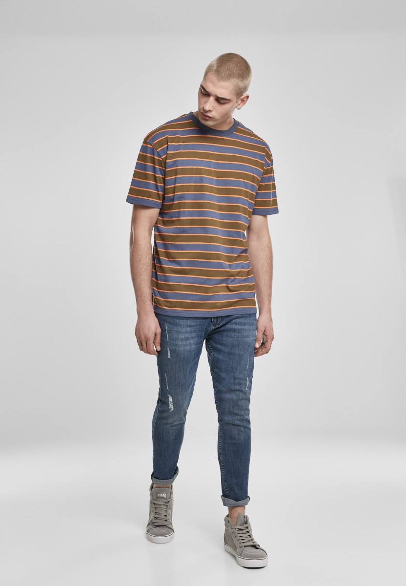 Yarn Dyed Oversized Board Stripe Tee