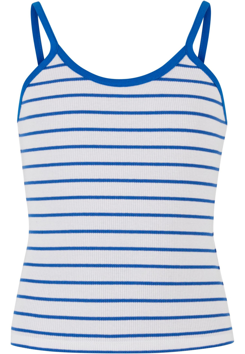 Girls Striped Rib Basic Top