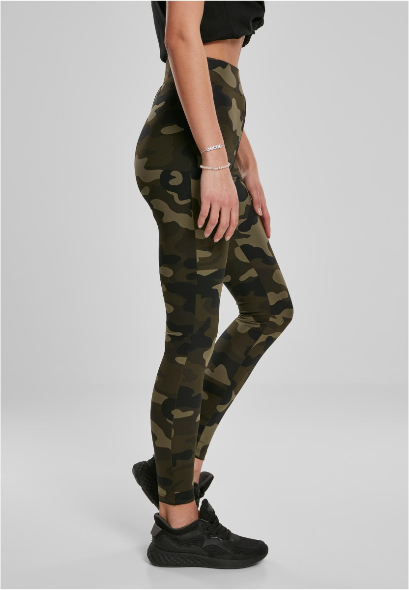 Ladies High Waist Camo Tech Leggings