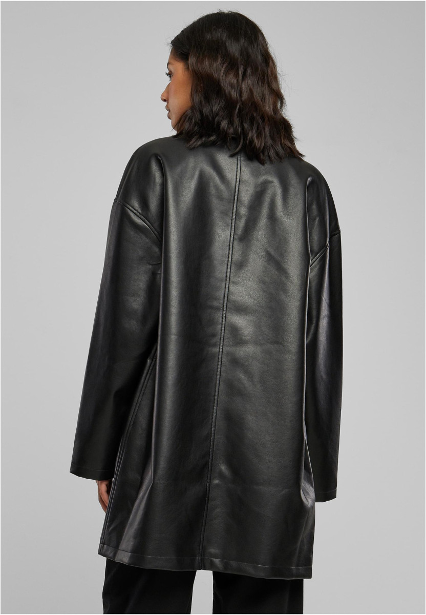 Ladies Faux Leather Coat