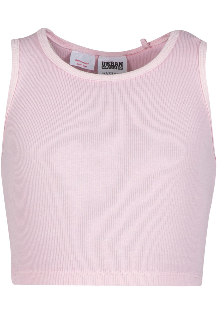 Girls Washed Rib Jersey Cropped Shirt