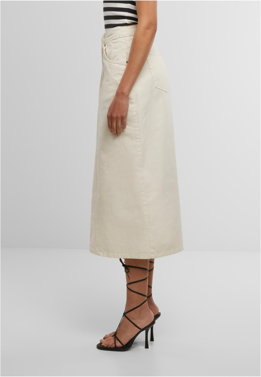 Ladies Soft Denim Midi Skirt