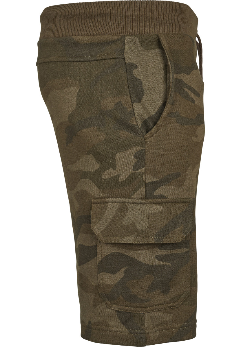 Camo Cargo Terry  Shorts