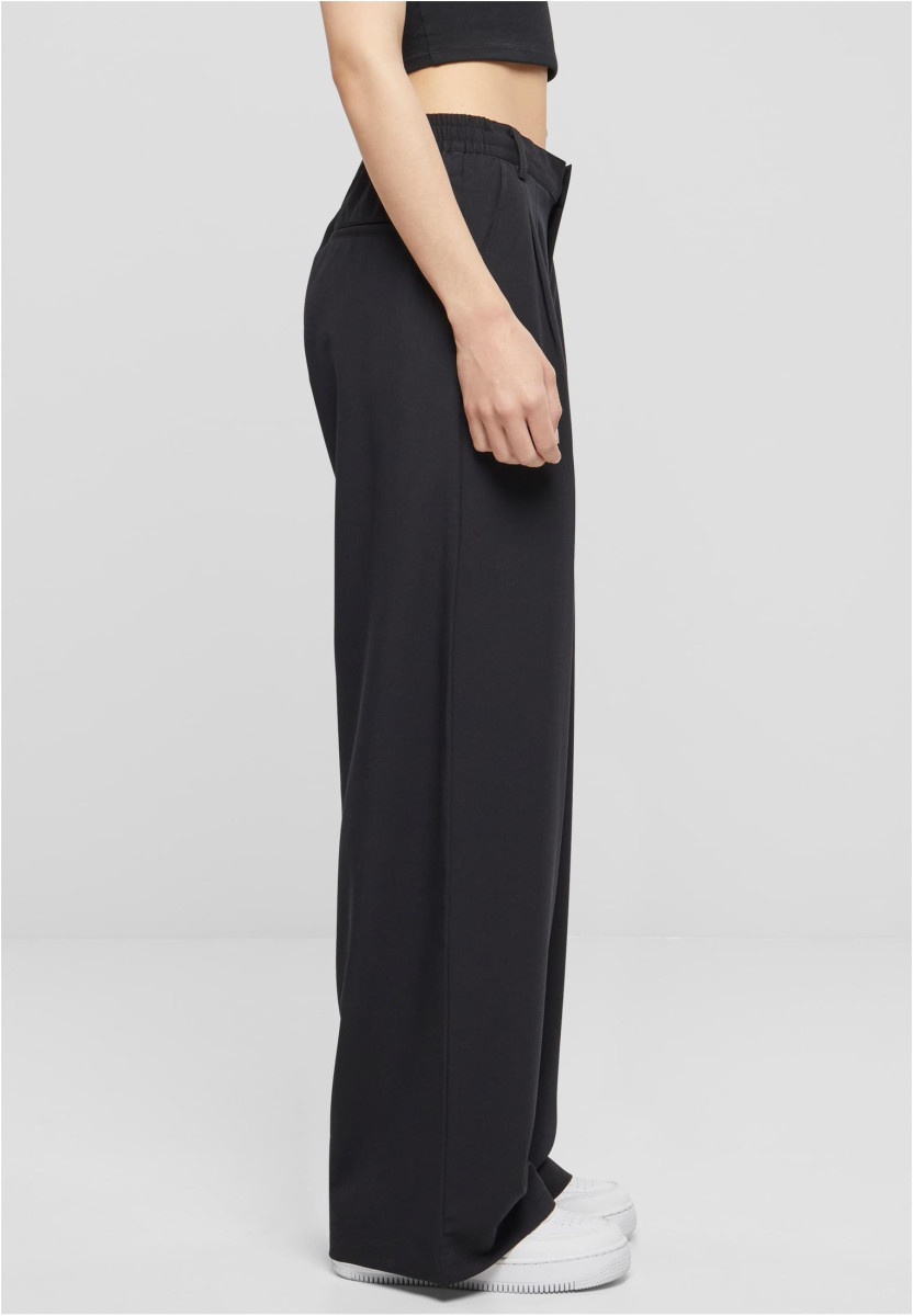 Ladies Ultra Wide Pleat-Front Pants