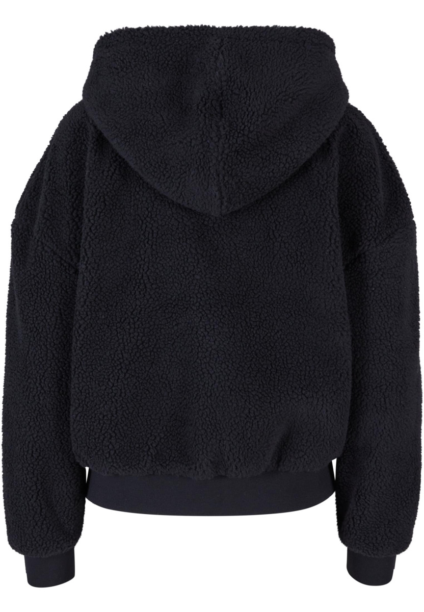 Ladies Oversized Sherpa Zip Hoody