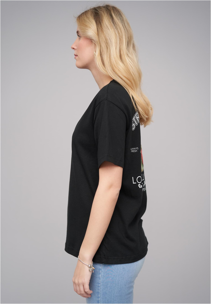 Ladies 77 Locally Grown Black Tee