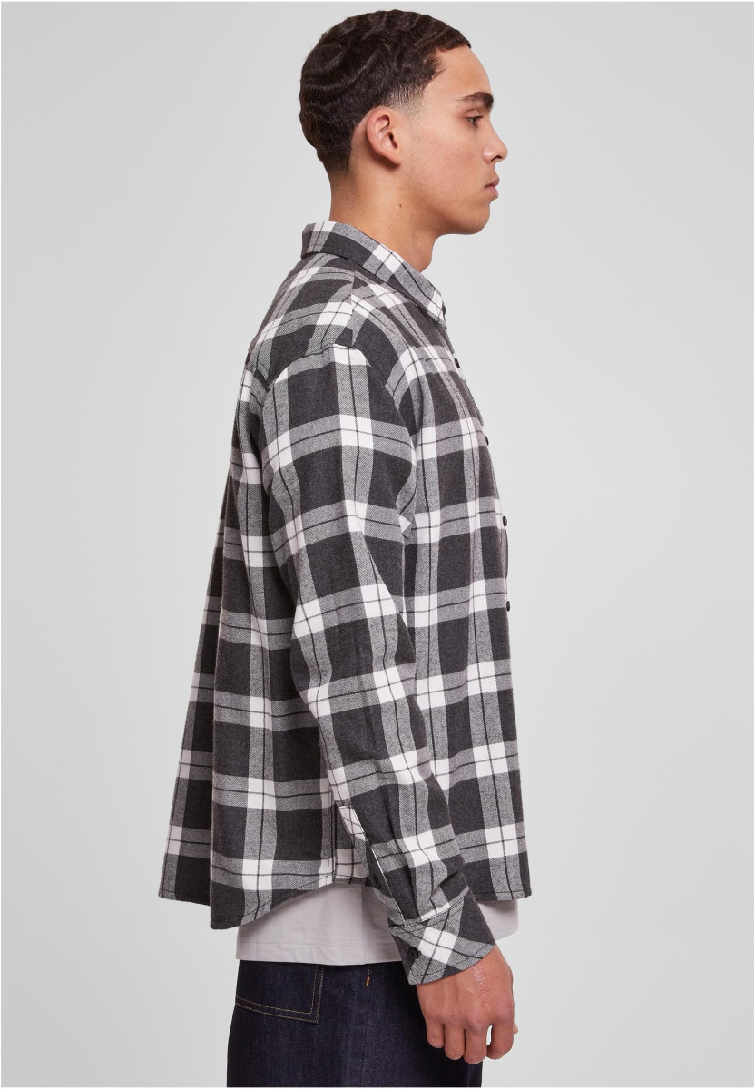 Boxy Dark Checked Shirt