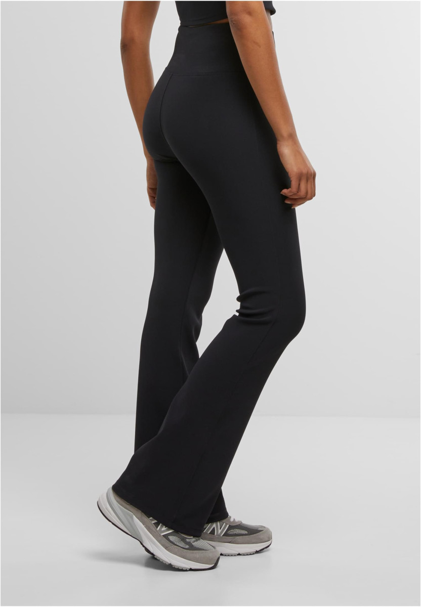 Ladies Flared Leggings Rib