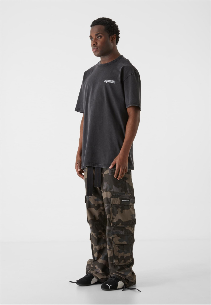 MJG Heavy Oversized Acid Washed Tee - Savage Leopard