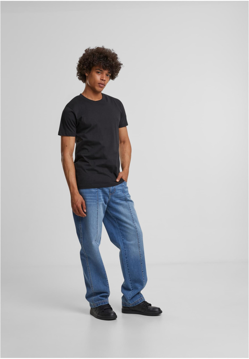 Wide Leg Denim With Dividing Seams