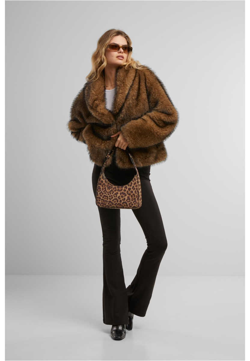 Ladies Short Faux Fur Jacket