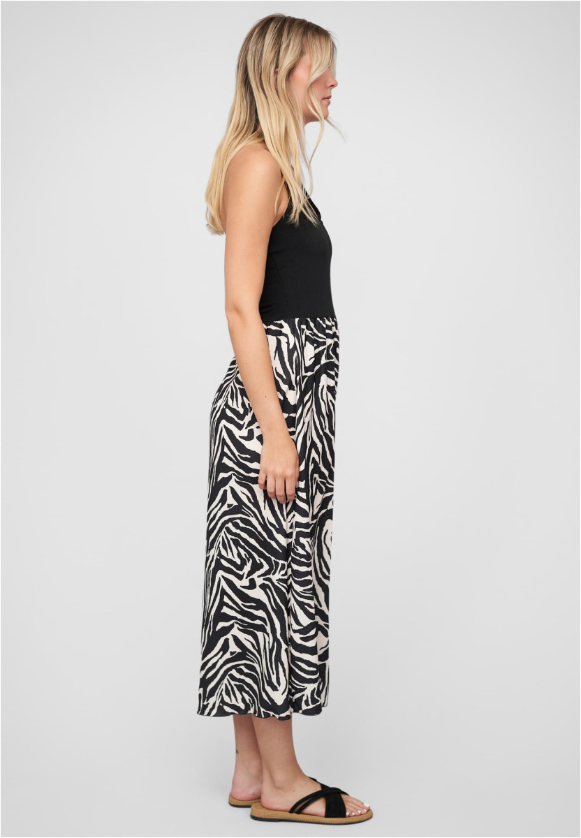 Maxi Neckholder-Dress with zebra print