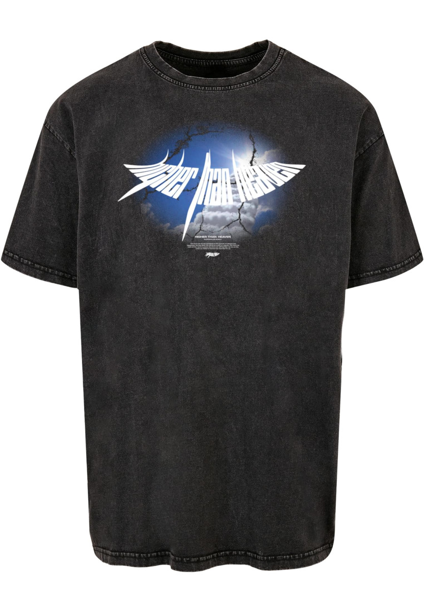 HIGHER THAN HEAVEN V.4 Acid Washed Heavy Oversize Tee