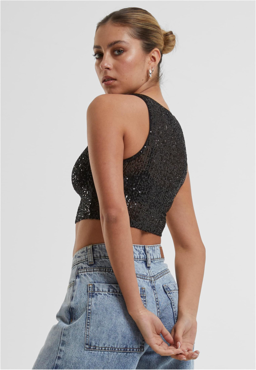 Ladies Sequins Cropped Top