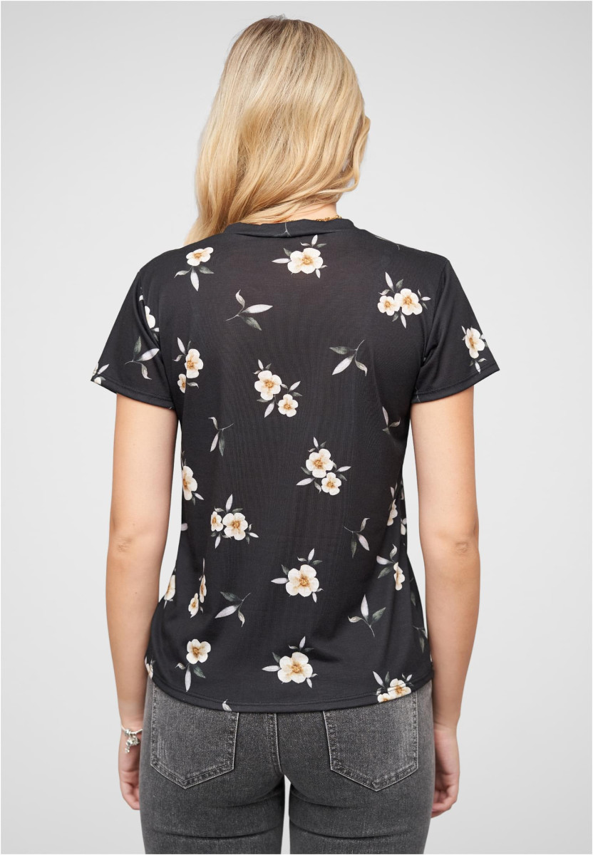 Viskose T-Shirt mit Blumenprint