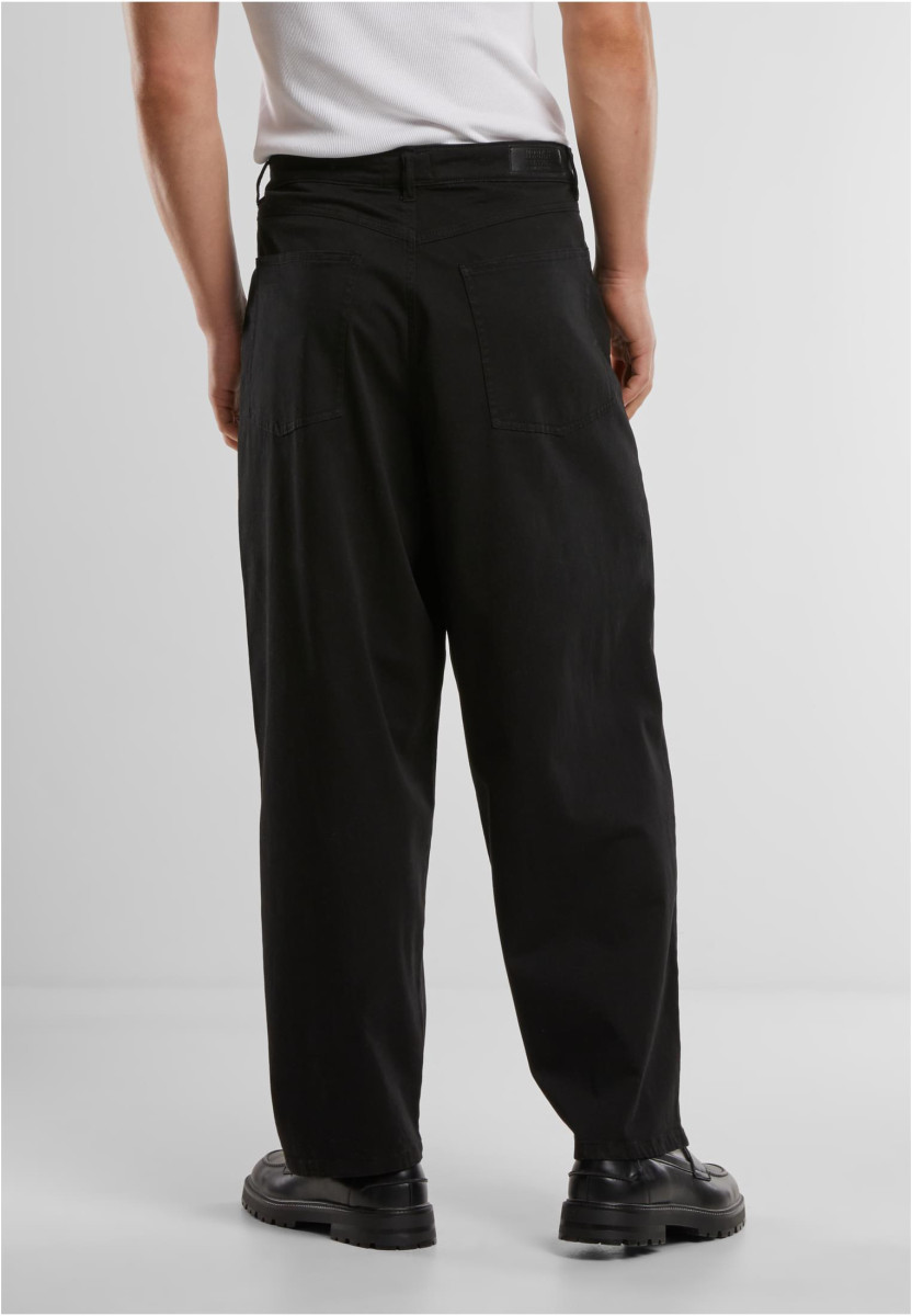 Tapered Twill Baggy Pants