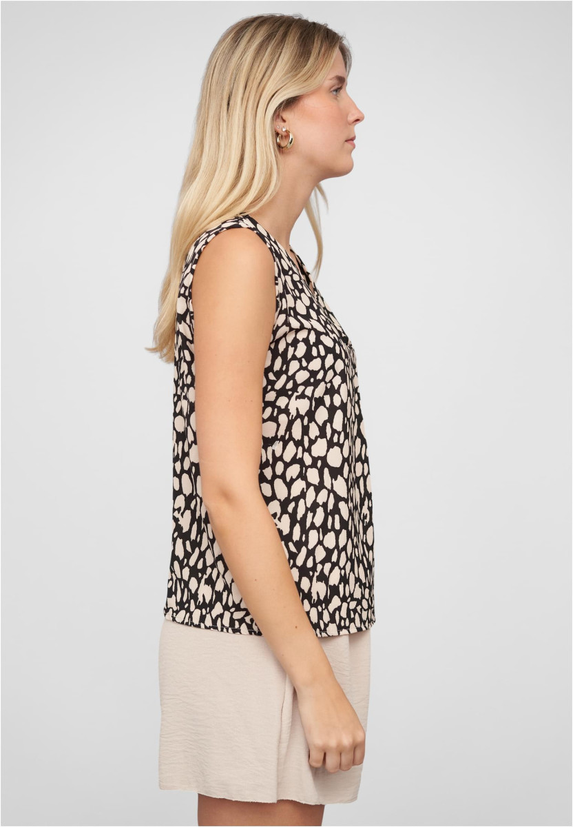 V-Neck Top with aop animal print