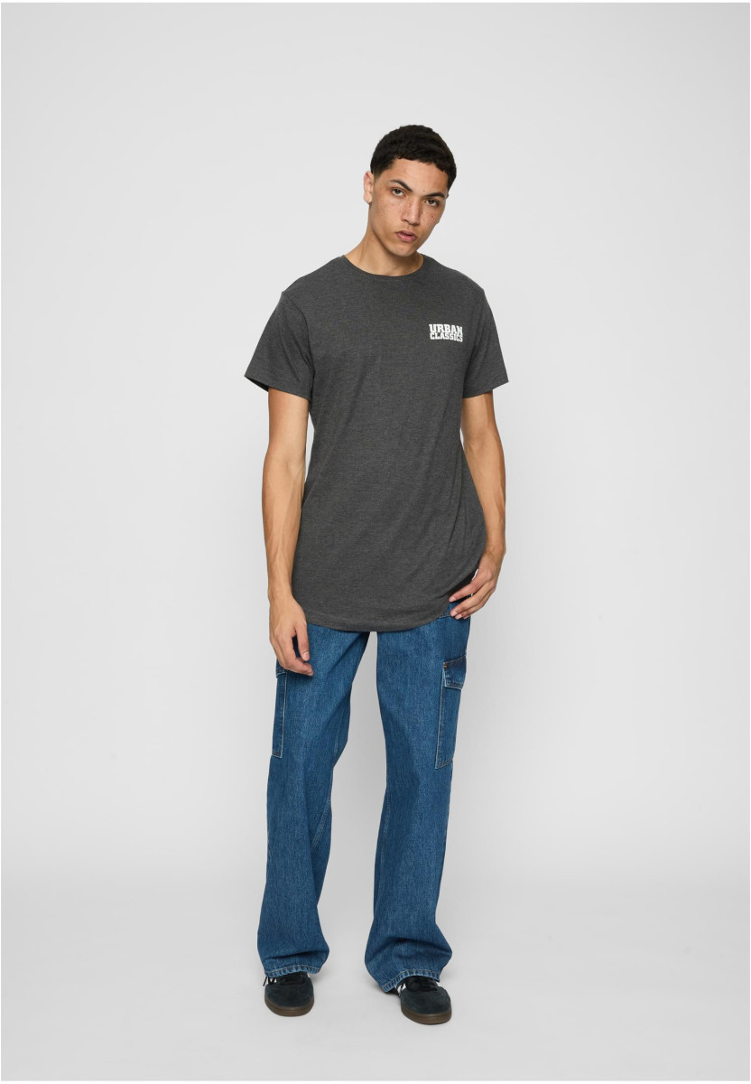 Shaped Long Tee with Urban Classic Print