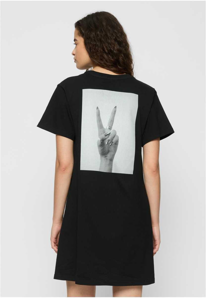 Girls Peace Hand Ladies Tee Dress