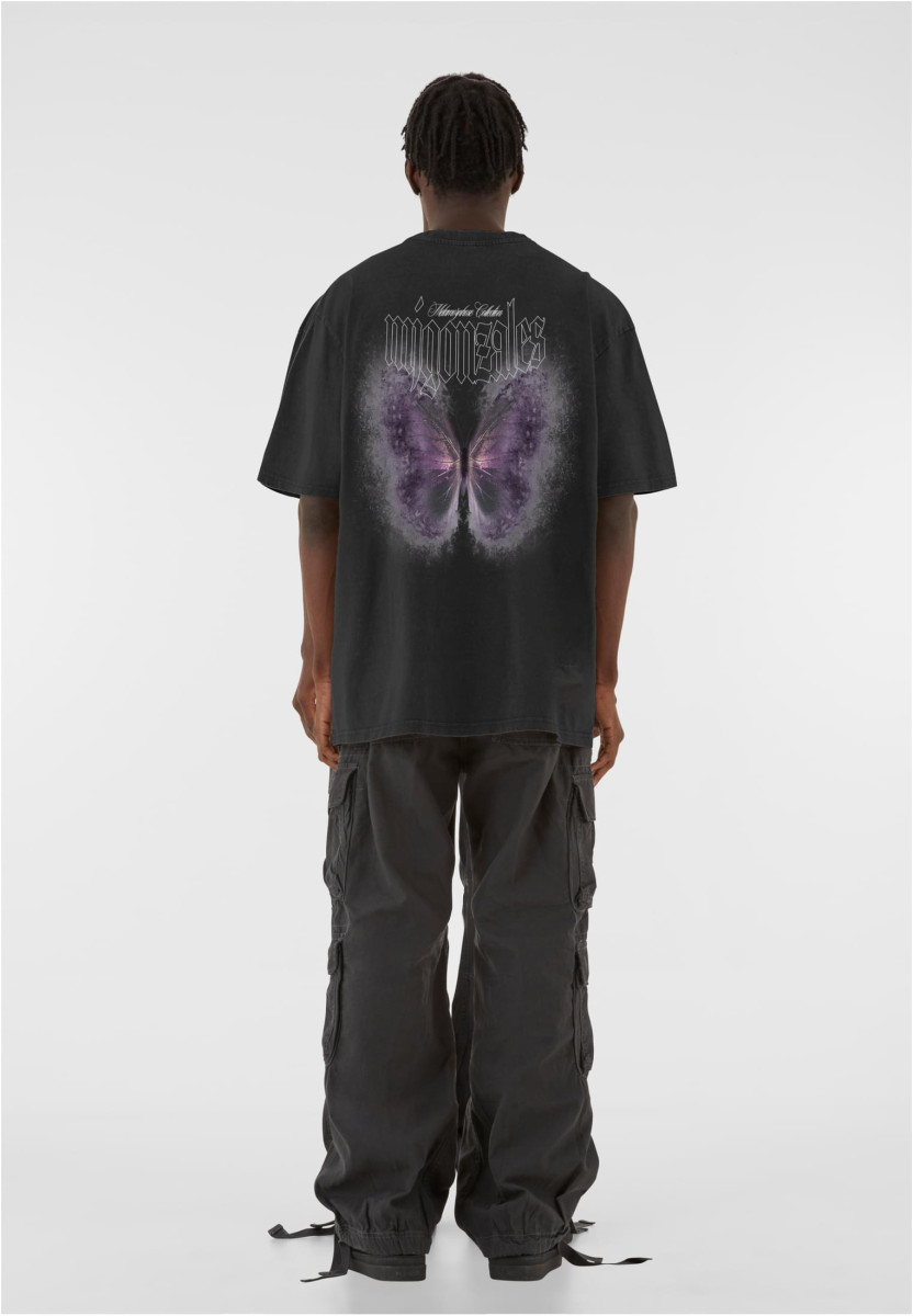 MJG Heavy Oversized Acid Washed Tee -  FROSTED WINGS