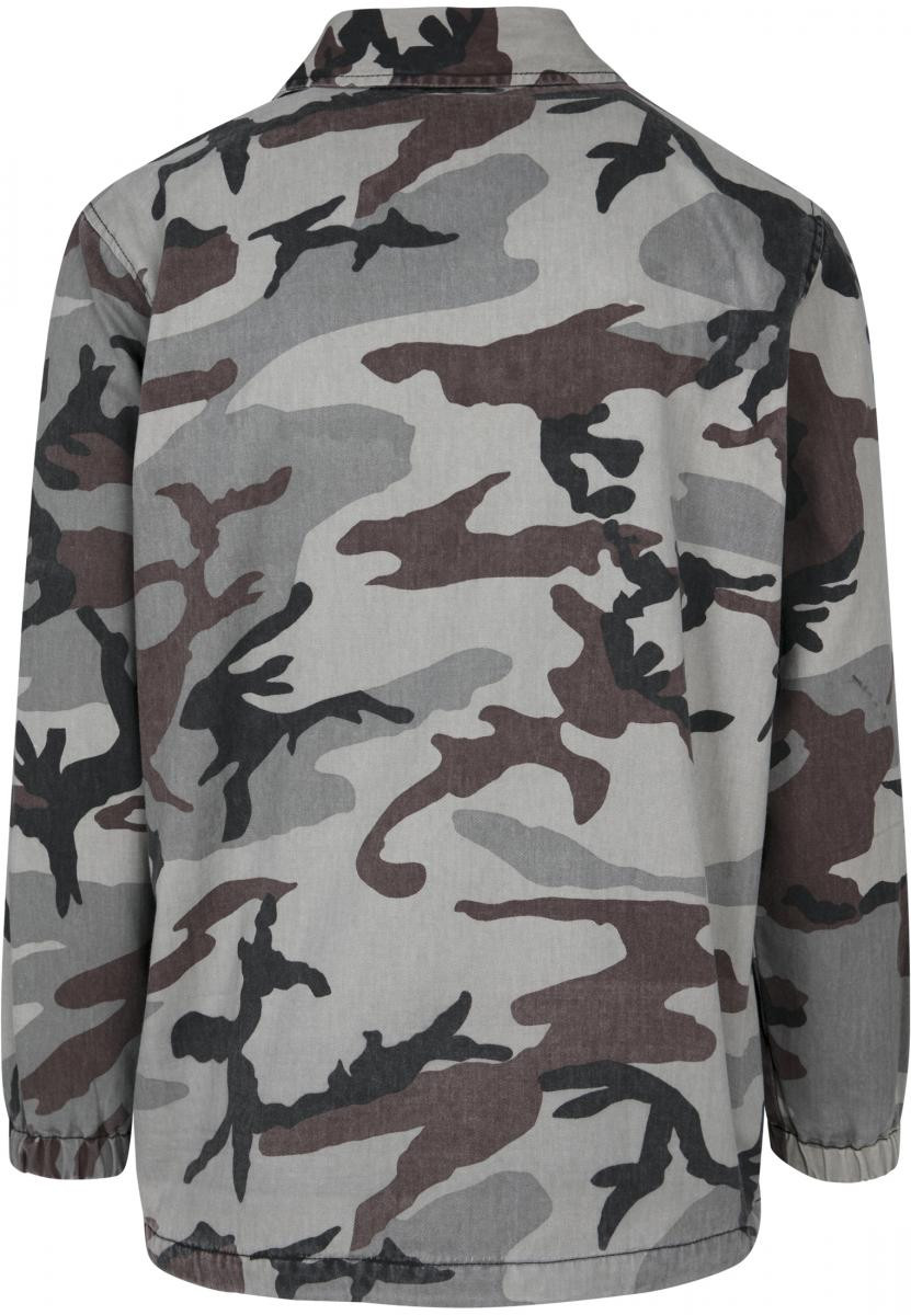 Camo Cotton Coach Jacket