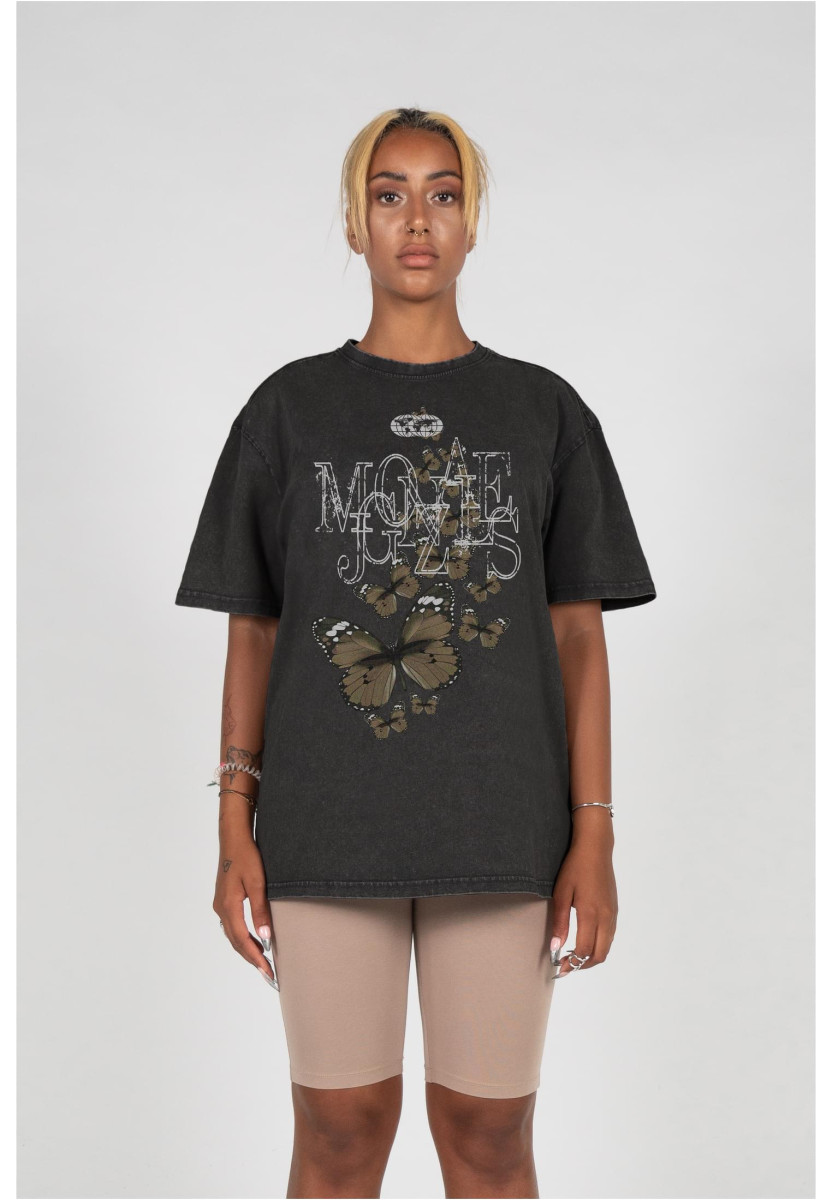 Ladies METAMORPHOSE V.8 Acid Washed Heavy Oversized Tee