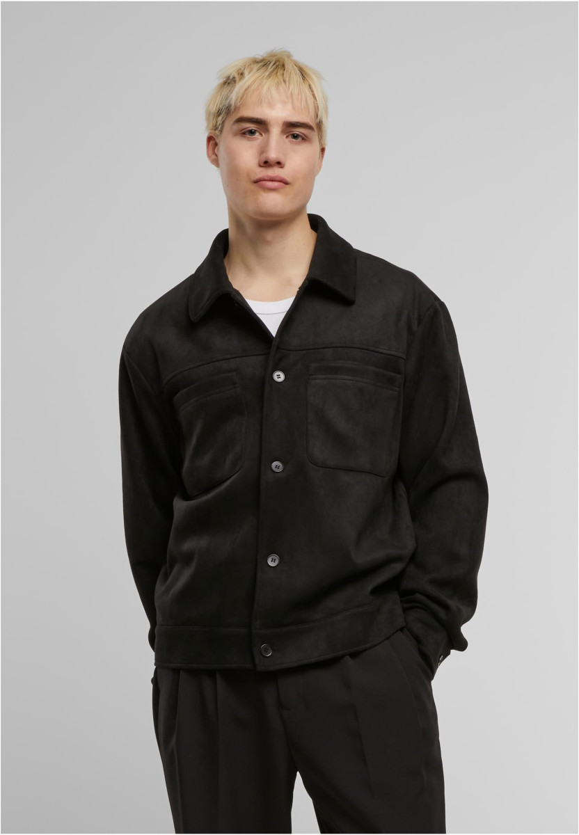 Boxy Faux Leather Jacket