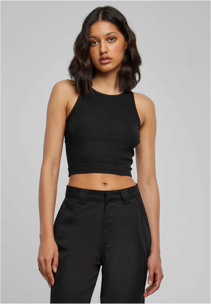 Ladies Cropped Rib Top 2-Pack