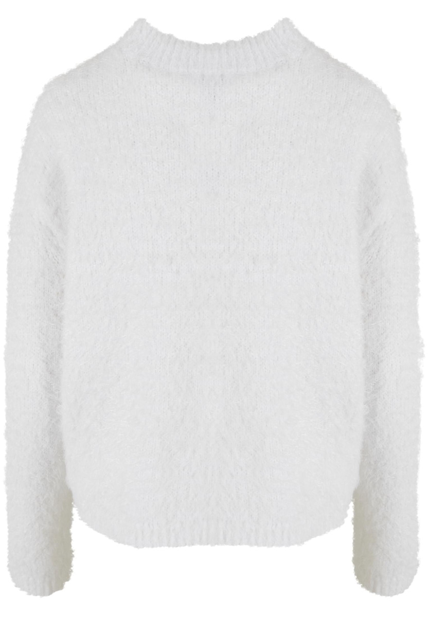 Ladies Feather Mock Neck Sweater