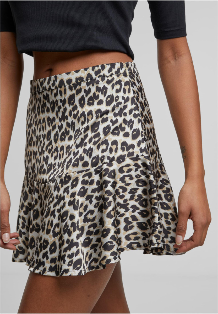 Ladies Leo Volants Mini Skirt