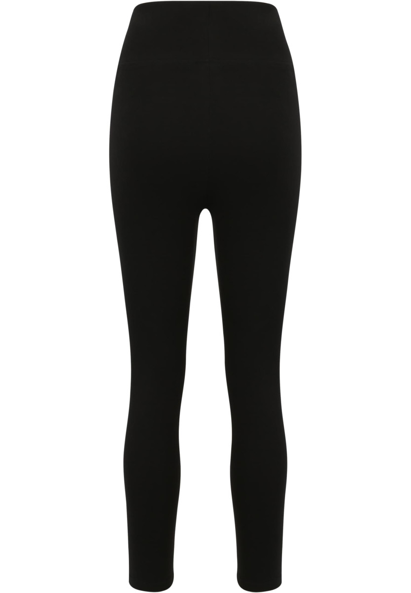 Ladies High Waist Jersey Leggings 2-Pack