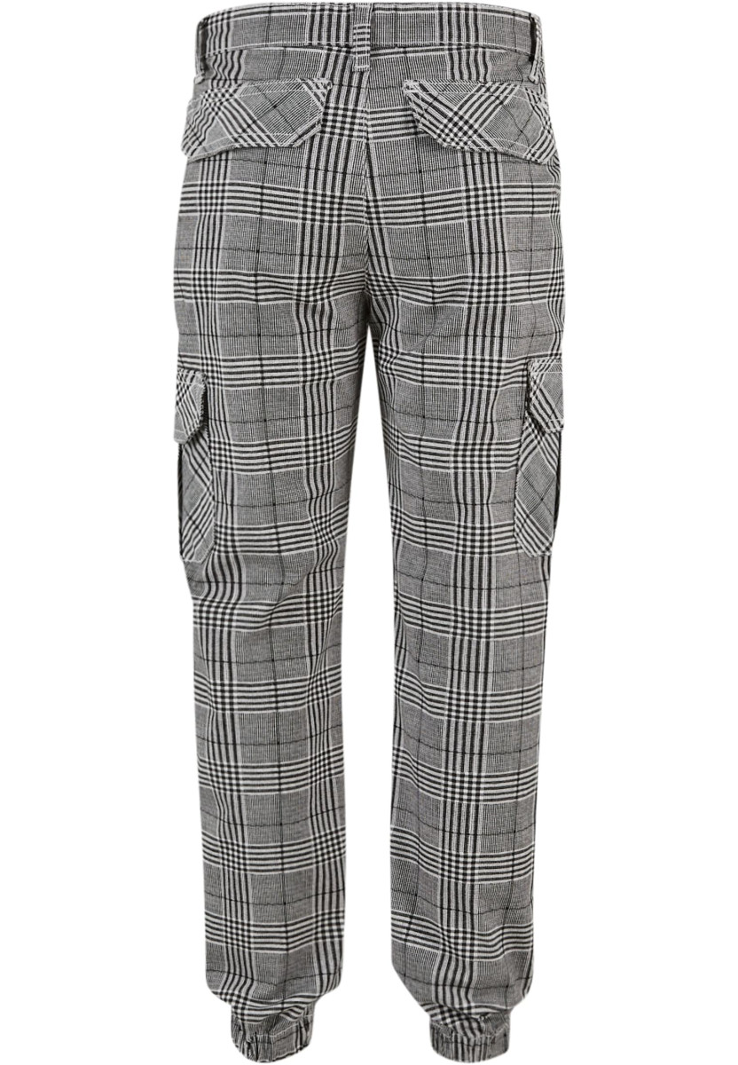 Boys AOP Glencheck Cargo Jog Pants