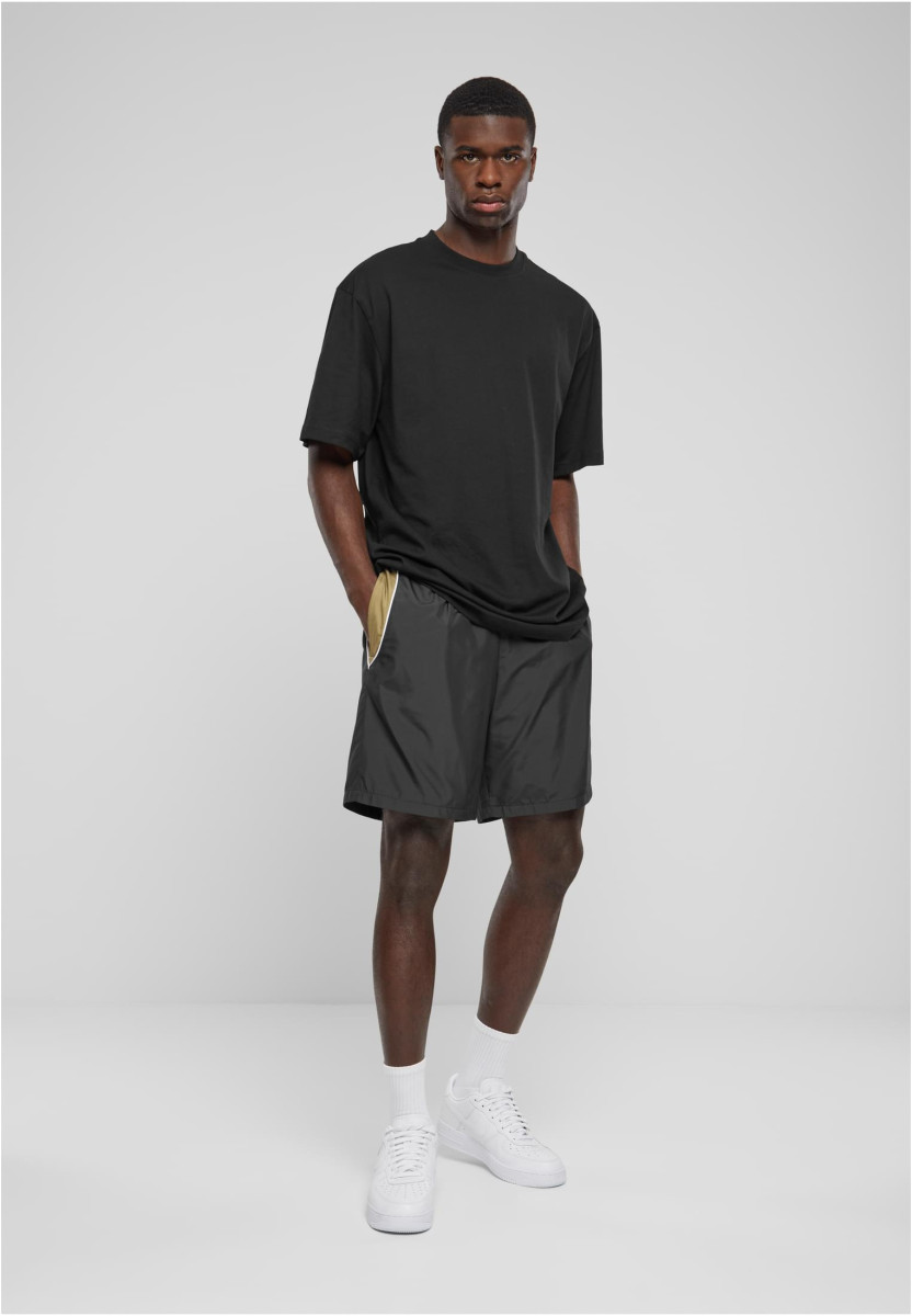 Piped Track Shorts