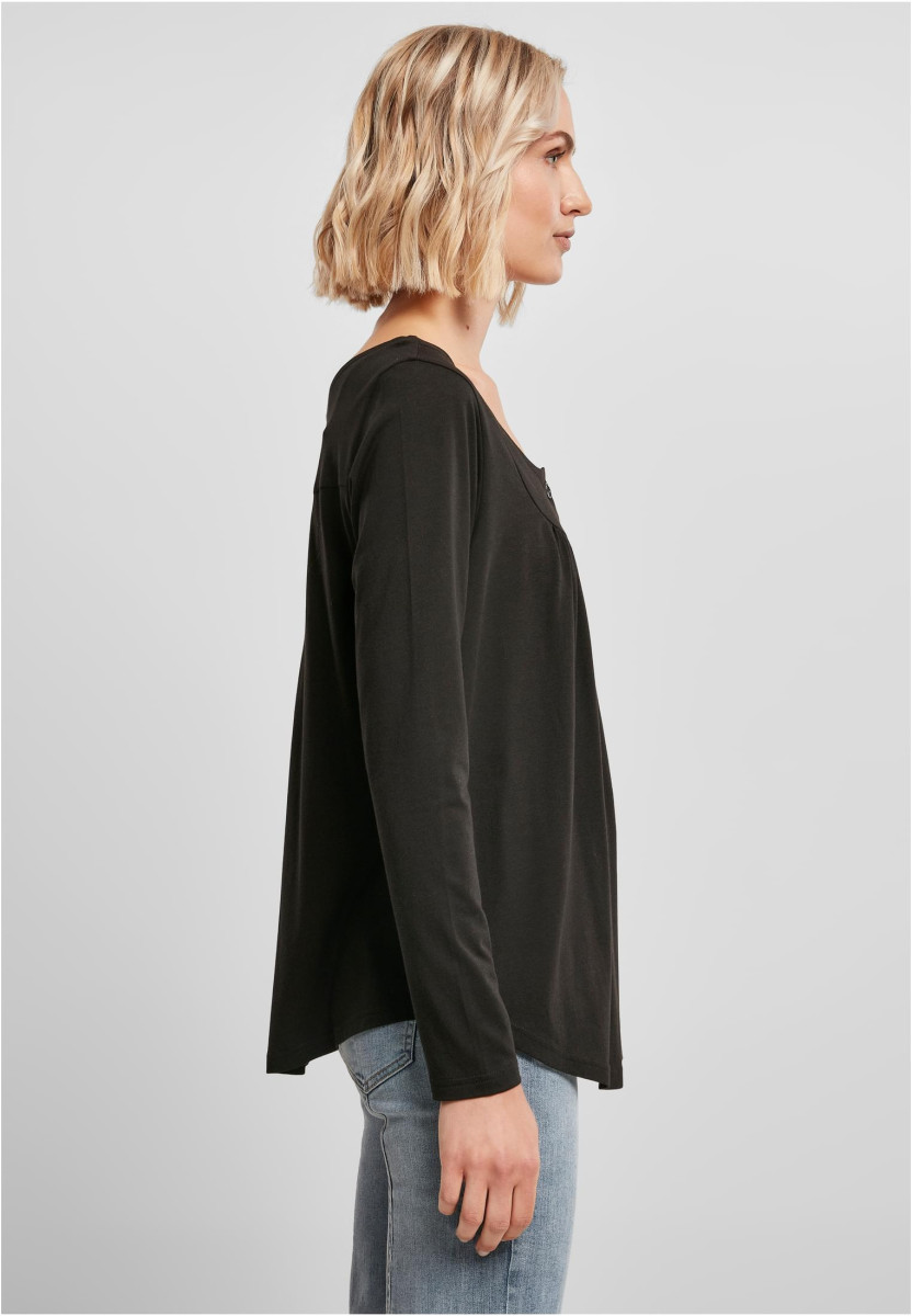 Ladies Viscose Button Up Longsleeve