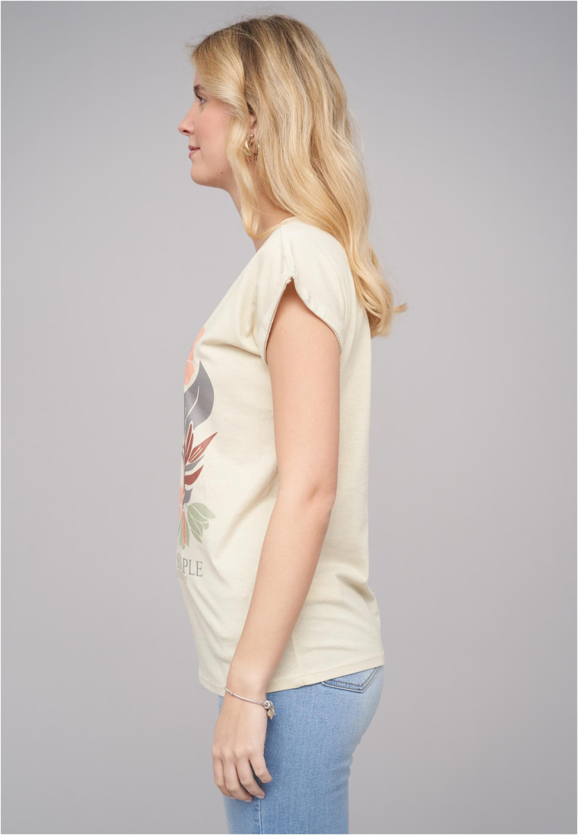 Ladies 77 Live Simple Sand Tee