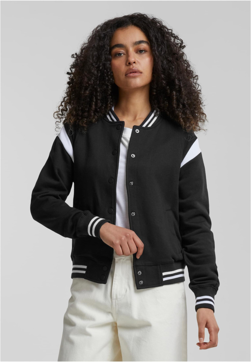 Ladies Inset College Sweat Jacket