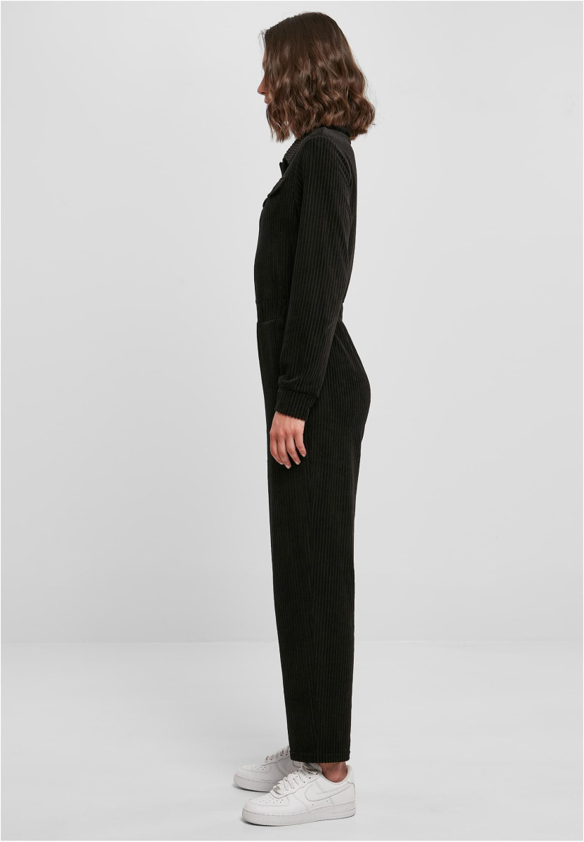 Ladies Velvet Rib Boiler Suit