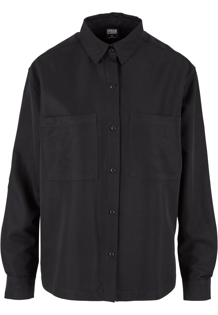 Ladies Oversized Twill Shirt