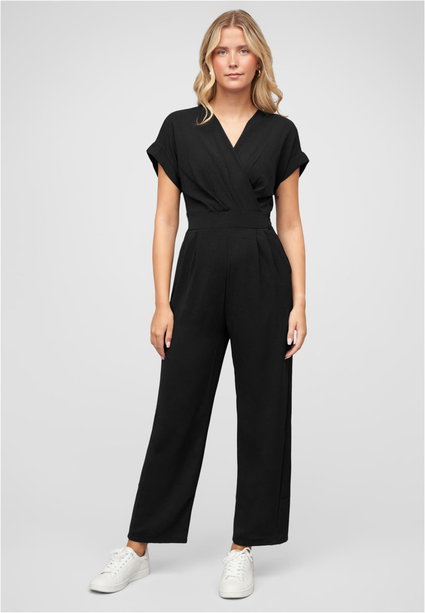 Jumpsuit in Wickeloptik mit 2-Pockets