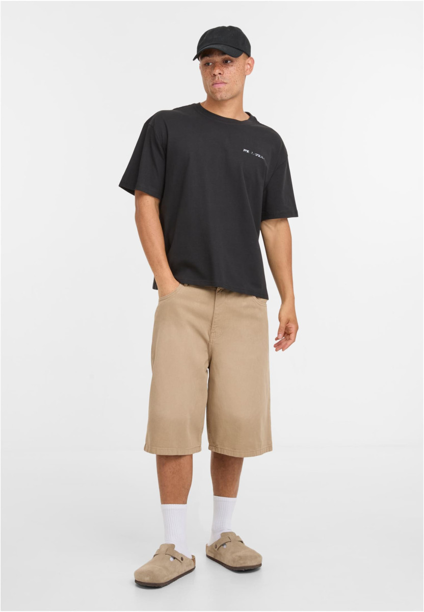 Distressed Mary Cropped Oversize Tee